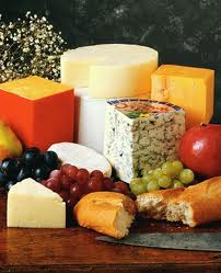 Eating gourmet cheese